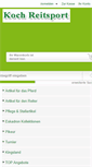 Mobile Screenshot of koch-reit-sport.de